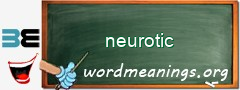 WordMeaning blackboard for neurotic